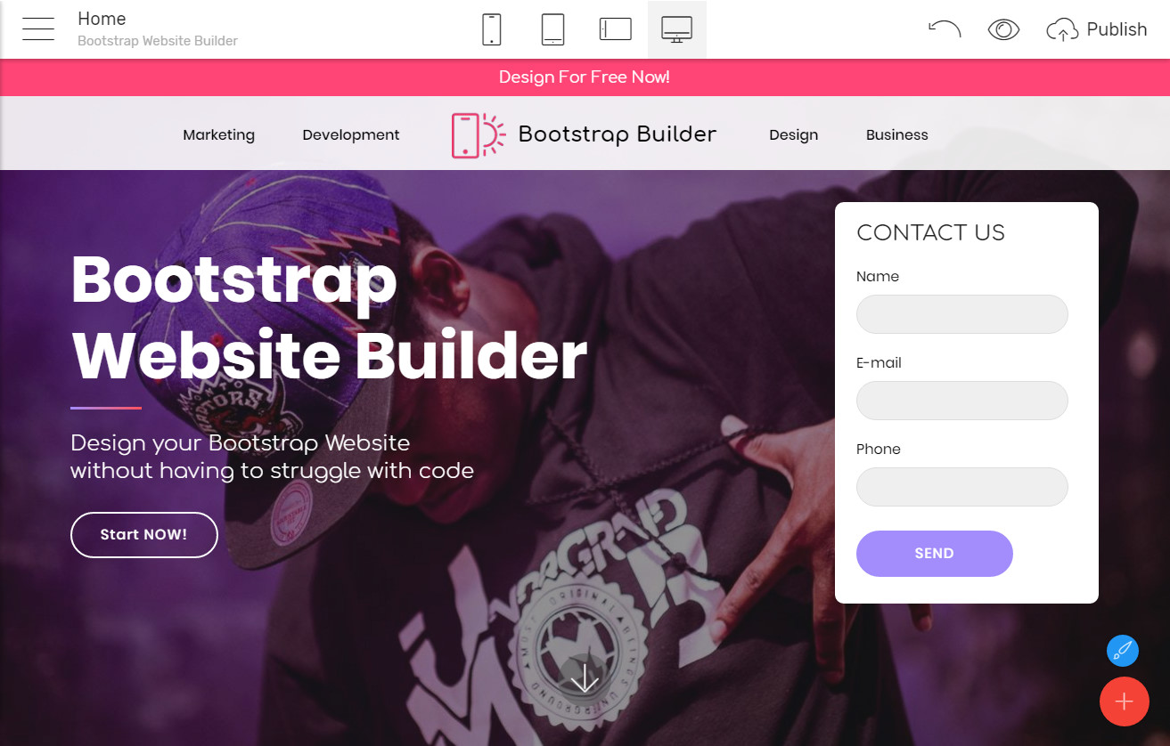Bootstrap Website Builder