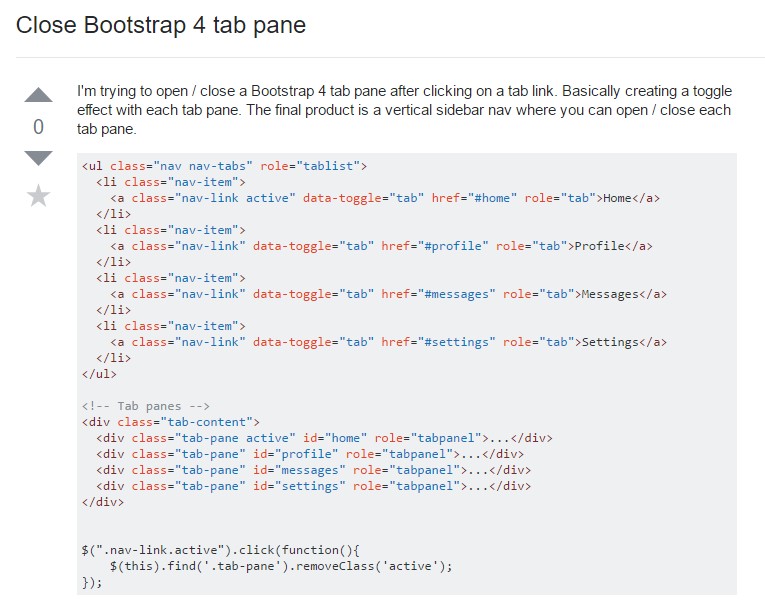  The ways to  close up Bootstrap 4 tab pane
