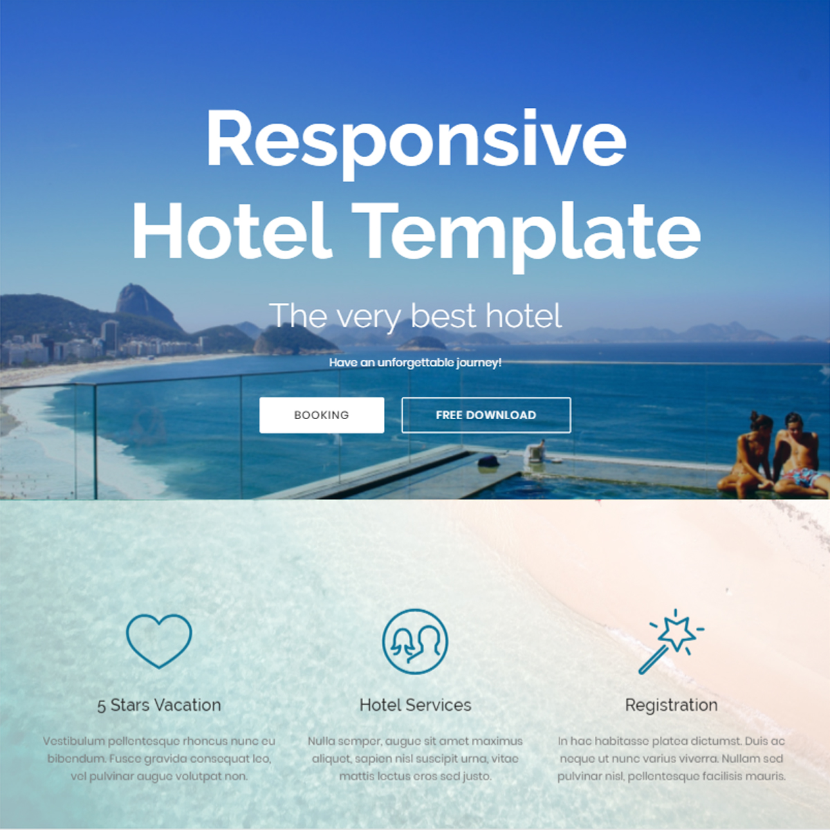 Responsive Bootstrap Hotel Templates