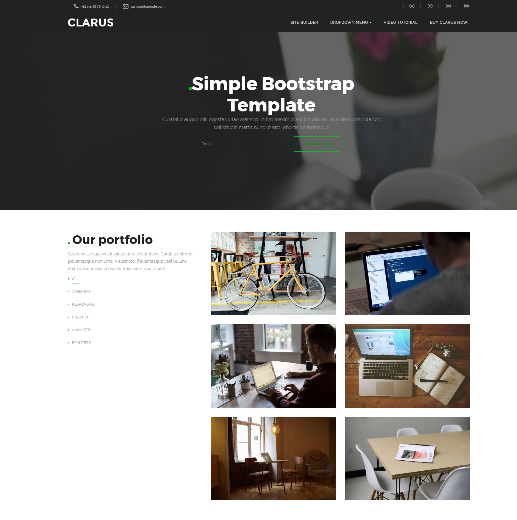 Free Bootstrap Simple Themes